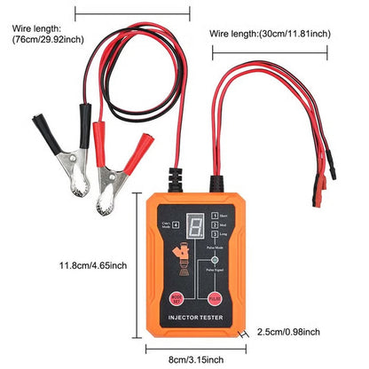 🔧 LIMITED-TIME 50% OFF! 💥 Professional 4-Mode Fuel Injector Tester & Cleaner – Pulse Modes, 12V Power, LED Display ✨