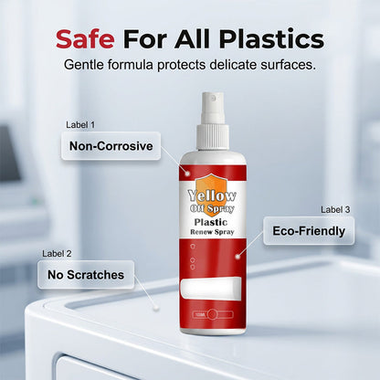 ✨ LIMITED-TIME 50% OFF! ✨ Plastic Yellow-Off Spray – Restores, Whitens, Safe ✨