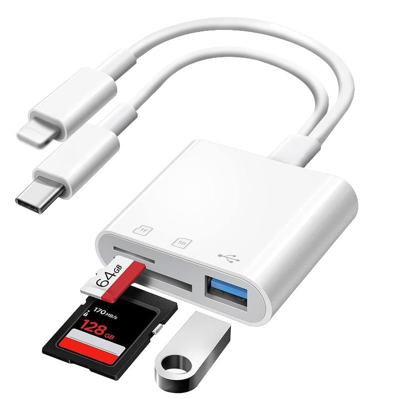 ⏳50 % OFF !!🔥SD/TF/USB Card Reader