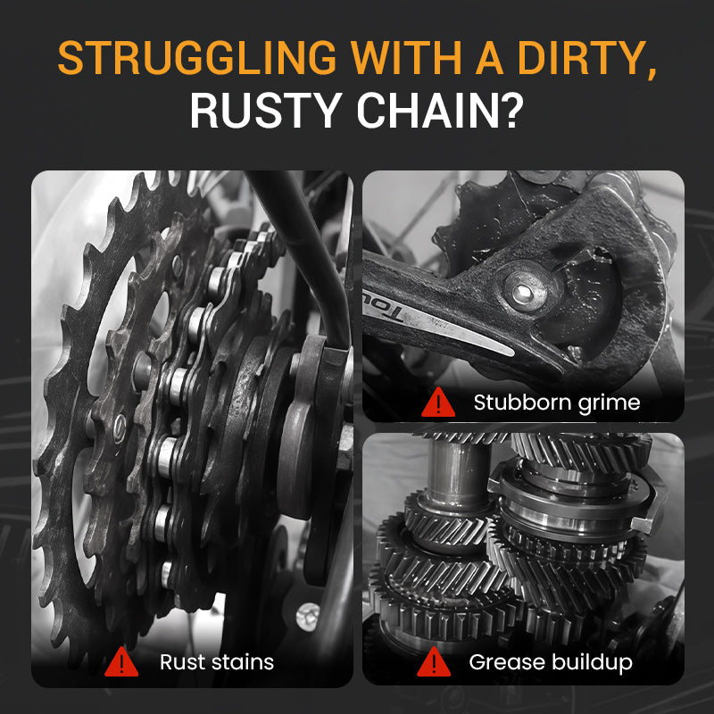 🔥Limited Time Promotion 50% OFF🔥Deep-Cleaning & Rust-Resistant Bicycle Chain Cleaner