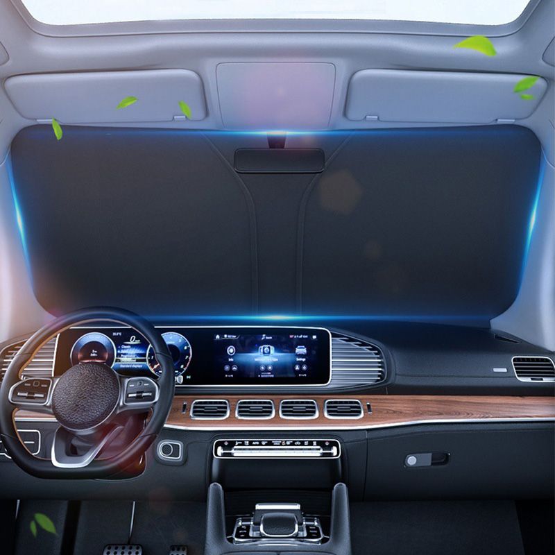 🌞🚗 Foldable Car Windshield Sunshade – Blocks UV & Heat, Keeps Interior Cool, Reflective Material, Fits Most Cars, Compact for Storage. Protect Your Dashboard! ✨🛡️