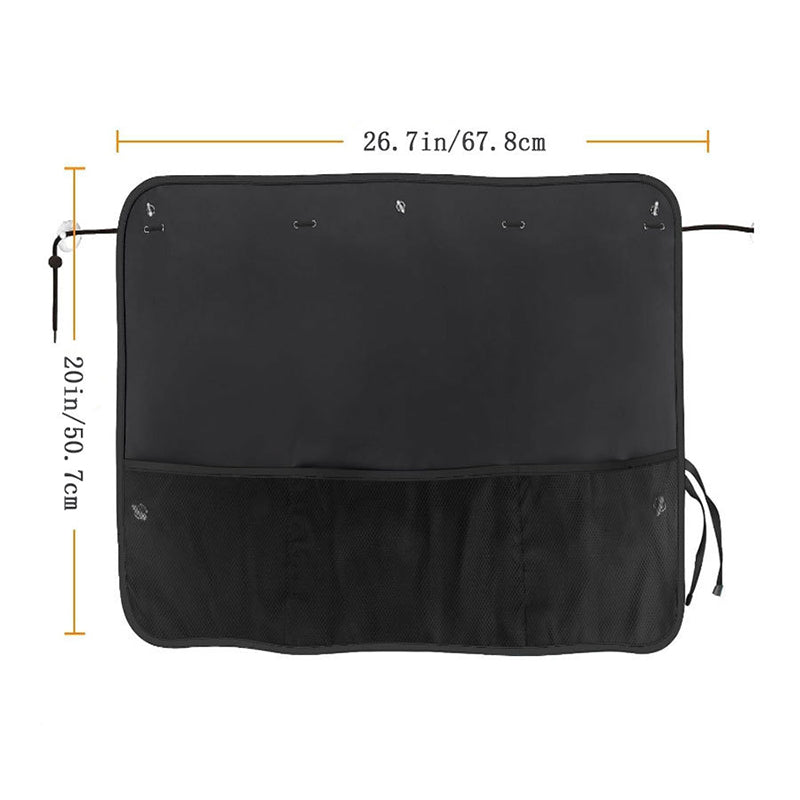 Car Window Shades with Storage Pockets
