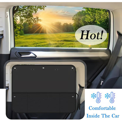 Car Window Shades with Storage Pockets