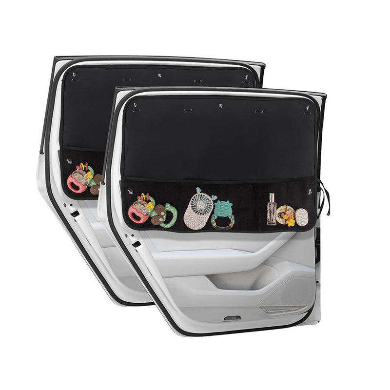 Car Window Shades with Storage Pockets