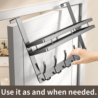 🪄 LIMITED-TIME 50% OFF! ✨ Over-The-Door Hook with Basket – Space-Saving, Strong, Tool-Free 🚪
