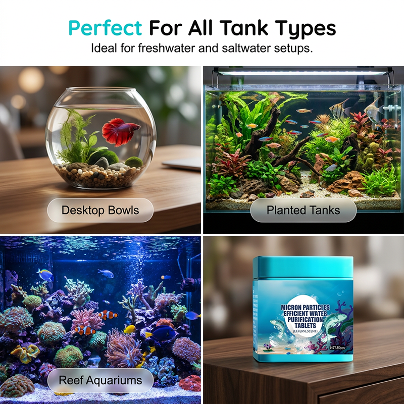 ⏳Limited-time 50% off⏰dHigh-Efficiency Aquarium Water Purification Tablets🐟