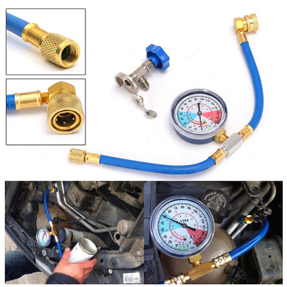 🔥2026 New Upgrade ＆ Hot Sale ＆ 50％ Off🔥R134a AC Refrigerant Charging Hose with Gauge – Universal & Easy DIY Tool 🔧