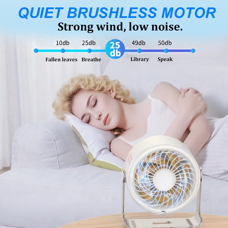 🏆2026 Desk Fan – USB Rechargeable with LED Display 📊 | 100 Speeds, 120° Tilt & Full Oscillation ↔️ | Ultra-Quiet for Bedroom 😴, Office 🖥️ & Camping 🏕️ | Up to 24H Battery ⚡