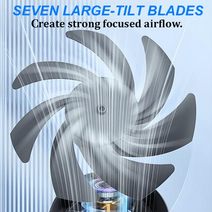 🏆2026 Desk Fan – USB Rechargeable with LED Display 📊 | 100 Speeds, 120° Tilt & Full Oscillation ↔️ | Ultra-Quiet for Bedroom 😴, Office 🖥️ & Camping 🏕️ | Up to 24H Battery ⚡
