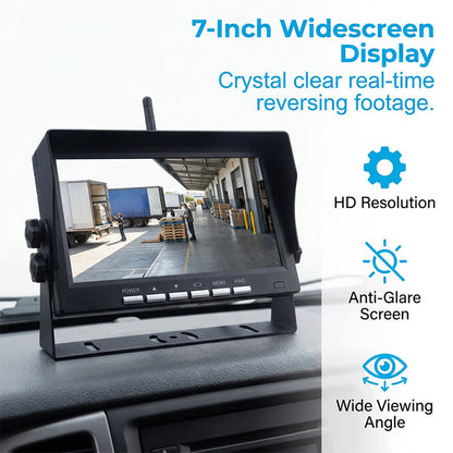 🔥Hot Sale ＆ 50％ Off🔥7-Inch HD Wireless Backup Camera System