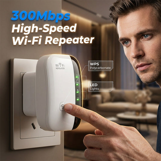 🔥Limited Time Promotion 50% OFF🔥300Mbps Wi-Fi Repeater & Signal Booster