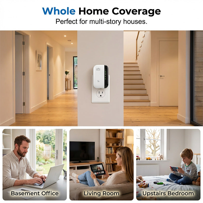 🔥Limited Time Promotion 50% OFF🔥300Mbps Wi-Fi Repeater & Signal Booster