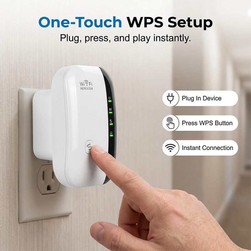 🔥Limited Time Promotion 50% OFF🔥300Mbps Wi-Fi Repeater & Signal Booster