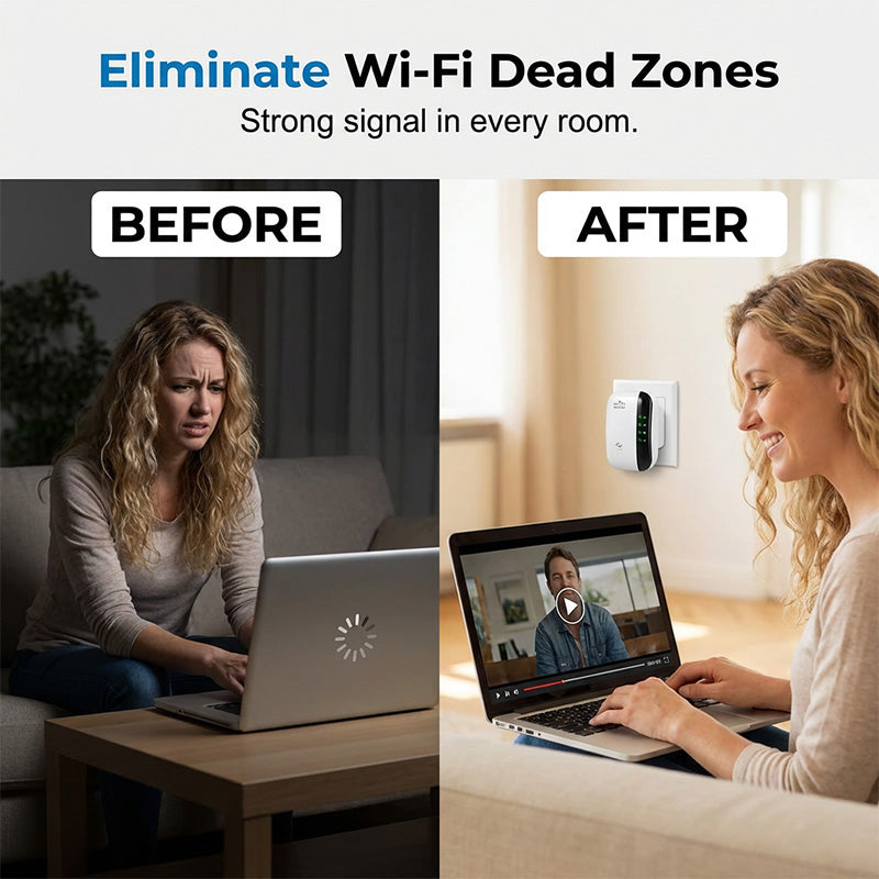 🔥Limited Time Promotion 50% OFF🔥300Mbps Wi-Fi Repeater & Signal Booster