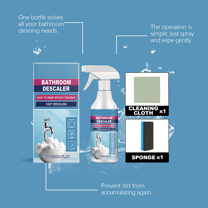 ✨ Powerful Bathroom Grime Cleaner Spray—Quickly removes grime, safe and effective! ✨