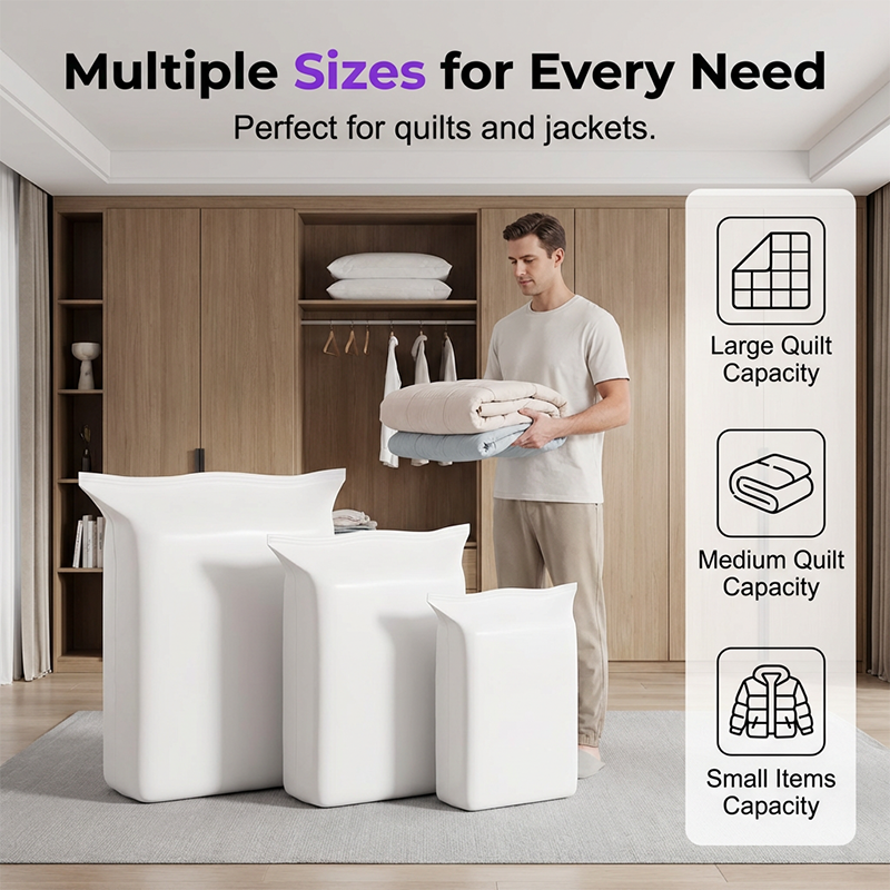 💐 Buy 2 Get 1 Free! Vacuum Storage Bags – Save 80% Space for Clothes & Bedding 📦💨