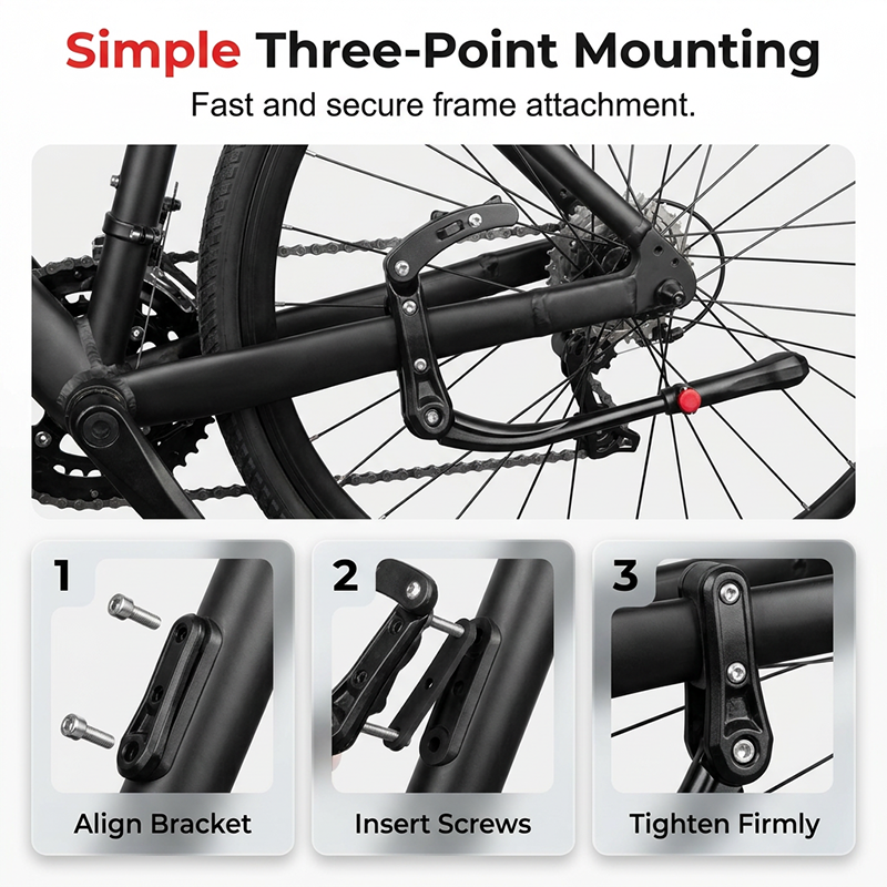 🚲 LIMITED-TIME 50% OFF! ✨ Adjustable Bicycle Kickstand – Lightweight Aluminum, Universal Fit & Frame-Safe Clamp 🔩