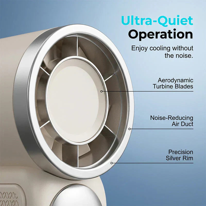 🌬️ LIMITED-TIME 50% OFF! ✨ Turbo Handheld Fan – LED Display, 6 Speeds, 3000mAh 🔋