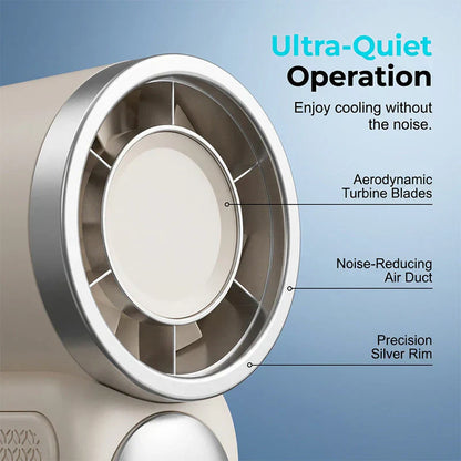 💨 Mini Handheld Fan with LED Display|  🧊6 speeds, 10.7 hours of cool| Weighs nothing – goes anywhere