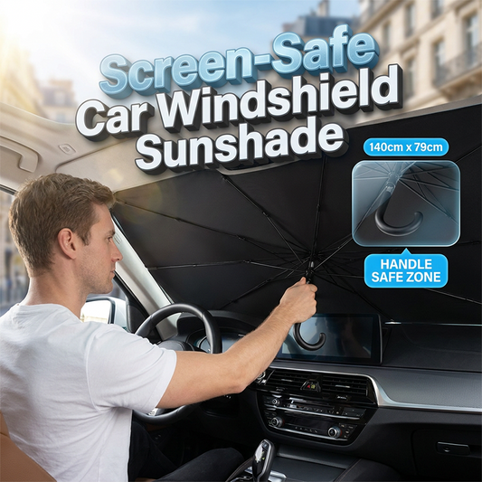 🔥Limited Time Promotion 50% OFF🔥Bendable Handle Car Windshield Sunshade Umbrella