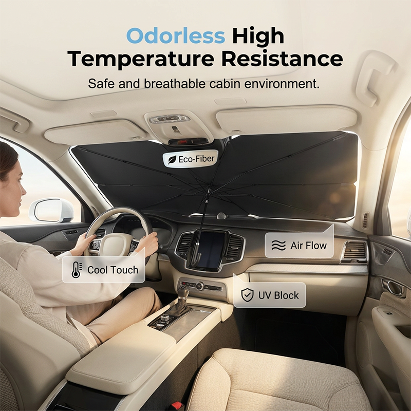 🔥Limited Time Promotion 50% OFF🔥Bendable Handle Car Windshield Sunshade Umbrella
