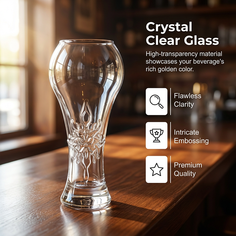 🔥Limited Time Promotion 50% OFF🔥Large Capacity Ornate Embossed Beer Glass