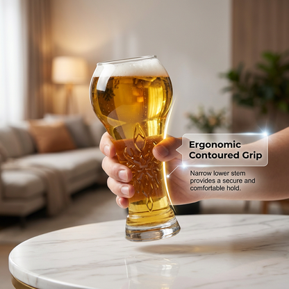 🔥Limited Time Promotion 50% OFF🔥Large Capacity Ornate Embossed Beer Glass