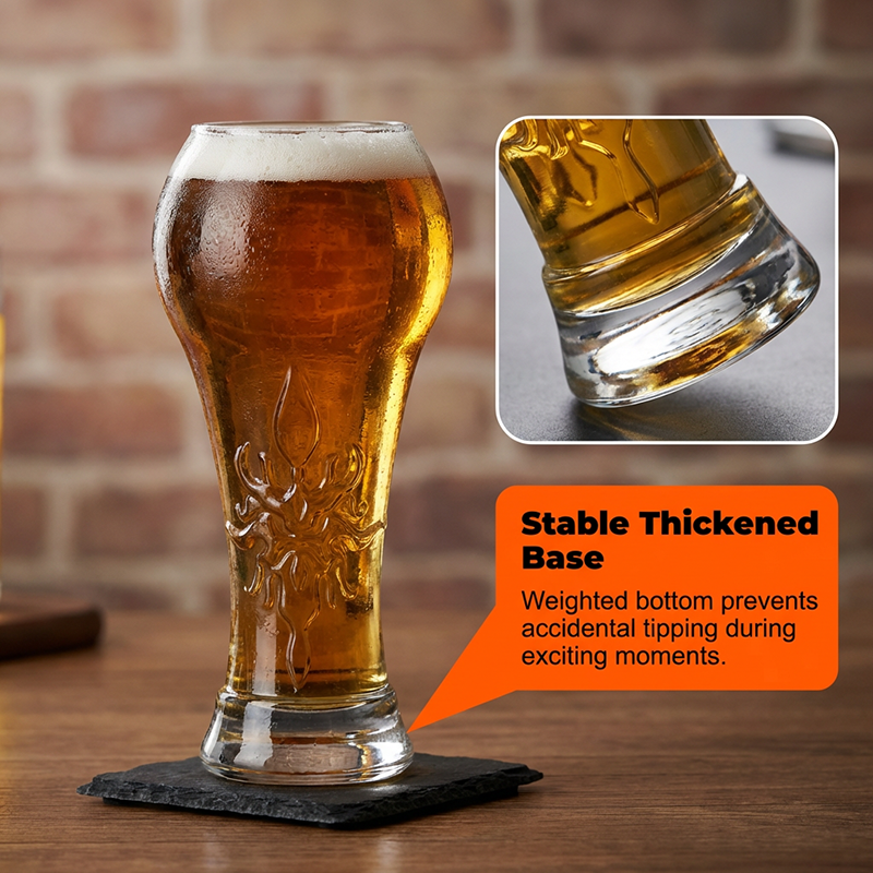 🔥Limited Time Promotion 50% OFF🔥Large Capacity Ornate Embossed Beer Glass