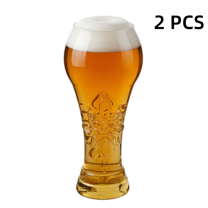🔥Limited Time Promotion 50% OFF🔥Large Capacity Ornate Embossed Beer Glass