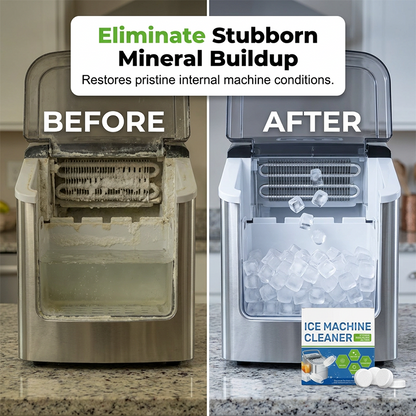 🎉 2026 Sale — Over 27100 Sold! ⏰Universal Ice Maker Cleaner Tablets｜Descaling & Deodorizing Cleaning Tablets for Home & Commercial Ice Machines ✨
