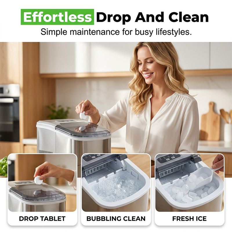 🎉 2026 Sale — Over 27100 Sold! ⏰Universal Ice Maker Cleaner Tablets｜Descaling & Deodorizing Cleaning Tablets for Home & Commercial Ice Machines ✨