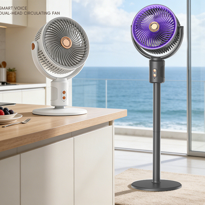 🌬️ LIMITED-TIME 50% OFF! ✨ Cordless Retractable Fan – Remote Control, Height Adjustable, Whisper Quiet 🔄