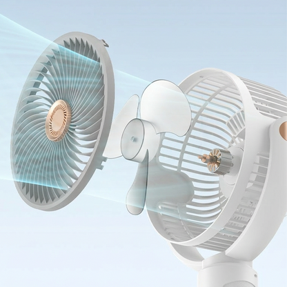 🌬️ LIMITED-TIME 50% OFF! ✨ Cordless Retractable Fan – Remote Control, Height Adjustable, Whisper Quiet 🔄