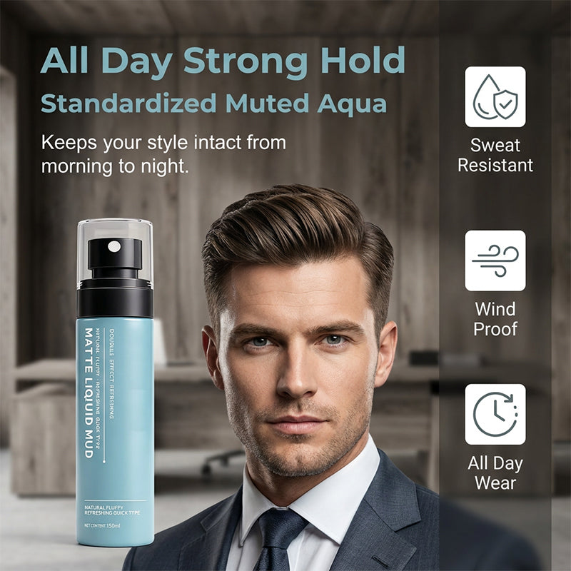 🔥Last day of the limited-time 50% off sale!🔥Men's Quick-Dry Matte Styling Mud Spray