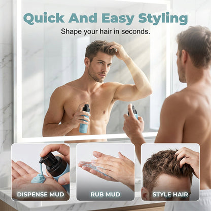 🔥Last day of the limited-time 50% off sale!🔥Men's Quick-Dry Matte Styling Mud Spray