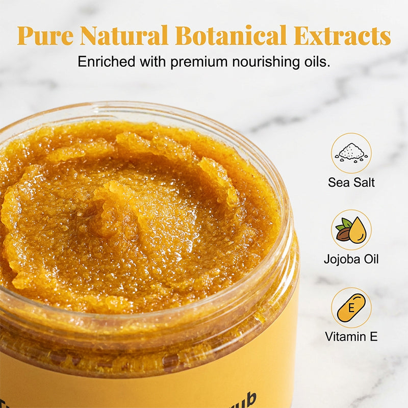 🏆 Last Day Special Price £8.99 ! 🔥BUY 2 GET 1 FREE🔥Turmeric Exfoliating Body Scrub