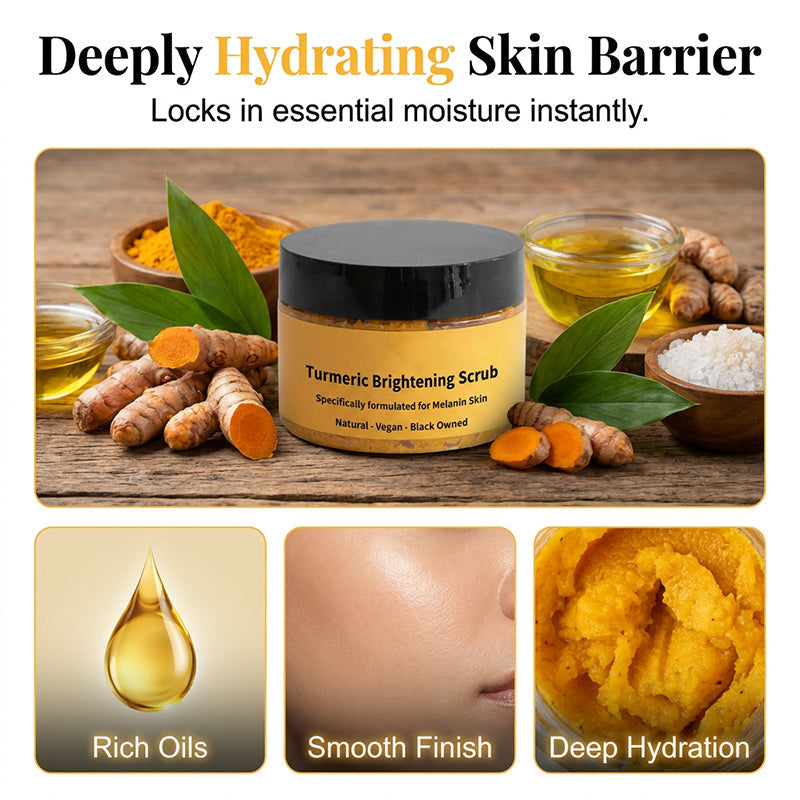🏆 Last Day Special Price £8.99 ! 🔥BUY 2 GET 1 FREE🔥Turmeric Exfoliating Body Scrub