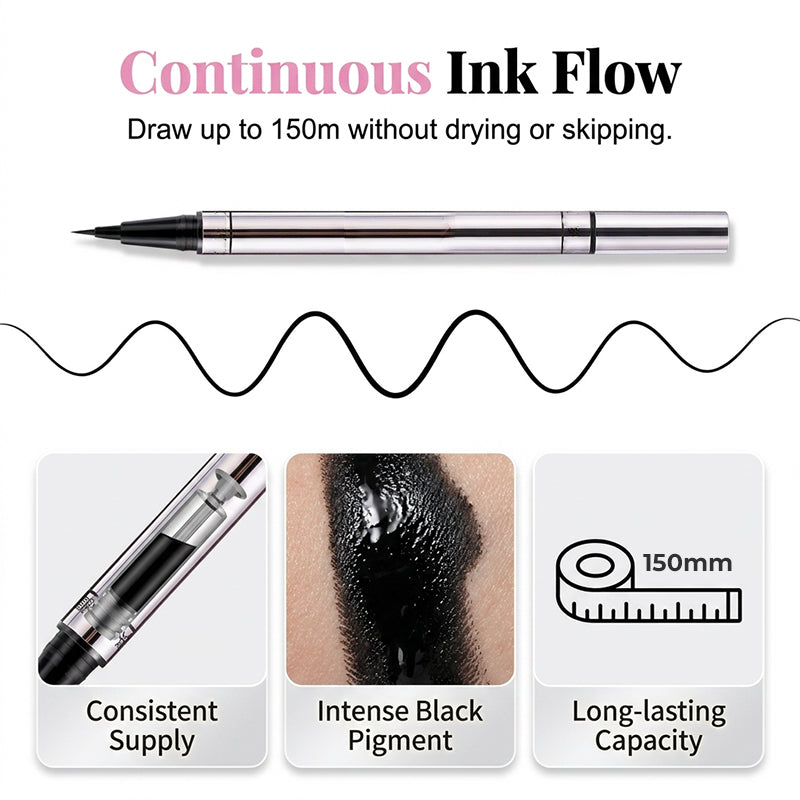 🥳2026 HOT SALE🥳💞50K+ SOLD!Zero-Mistake Dual Eyeliner – Ultra-Precise, Built-in Corrector