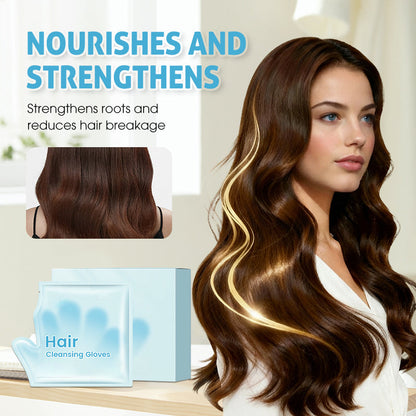 🧤Rinse-Free Hair Cleansing Gloves for Oil Control (10-Pack)