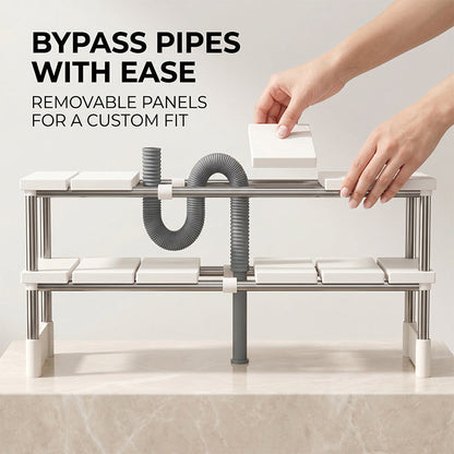 🎁Last Day Promotion 49% OFF🔥Expandable Under Sink Shelf