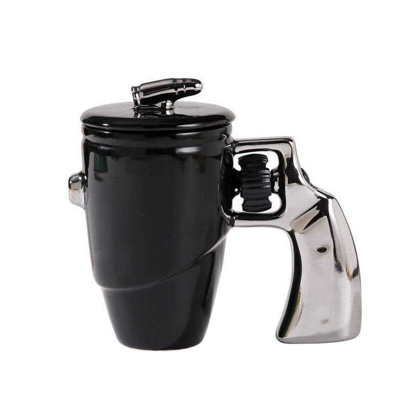 🔥Limited Time Promotion 50% OFF🔥Novelty Gun Mug with Lid for Office & Home
