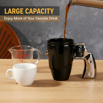 🔥Limited Time Promotion 50% OFF🔥Novelty Gun Mug with Lid for Office & Home