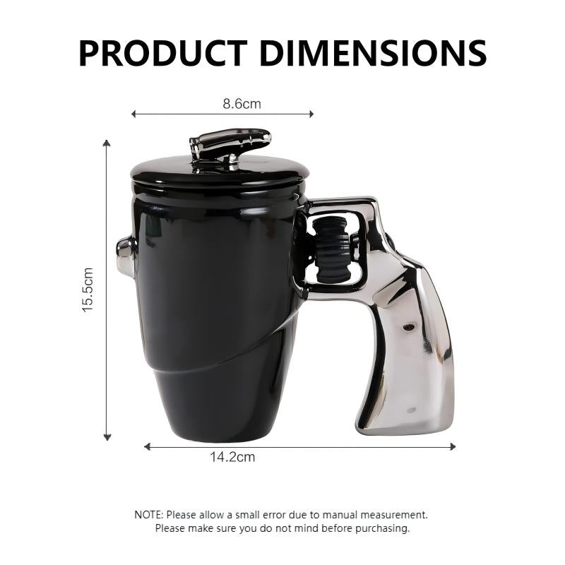 🔥Limited Time Promotion 50% OFF🔥Novelty Gun Mug with Lid for Office & Home