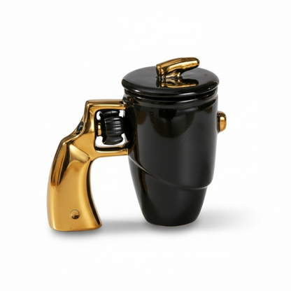 🔥Limited Time Promotion 50% OFF🔥Novelty Gun Mug with Lid for Office & Home
