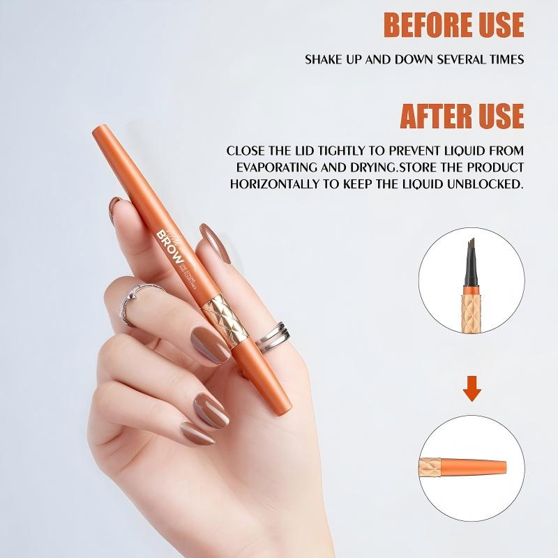 Waterproof Four-Fork Liquid Eyebrow Pencil