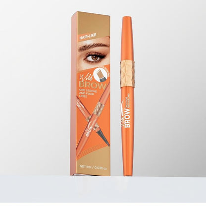 Waterproof Four-Fork Liquid Eyebrow Pencil