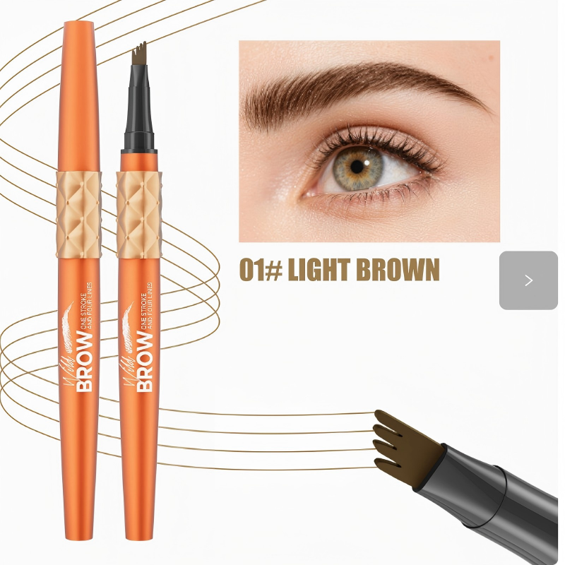 Waterproof Four-Fork Liquid Eyebrow Pencil