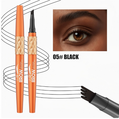 Waterproof Four-Fork Liquid Eyebrow Pencil