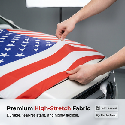 🔥Limited Time Promotion 50% OFF🔥Patriotic Car Hood Flag Cover