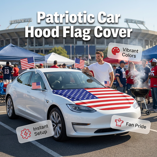 🔥Limited Time Promotion 50% OFF🔥Patriotic Car Hood Flag Cover